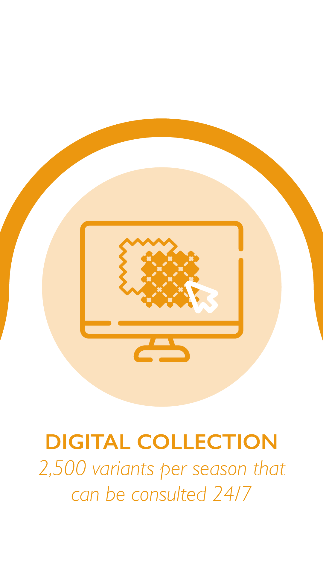 DIGITAL COLLECTION - 2,500 variants per season that can be consulted 24/7